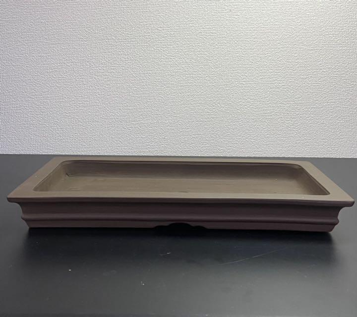 Bonsai tree pot Tokoname Rectangular 36 x 19 x 5 cm Japanese Antiques Vintage