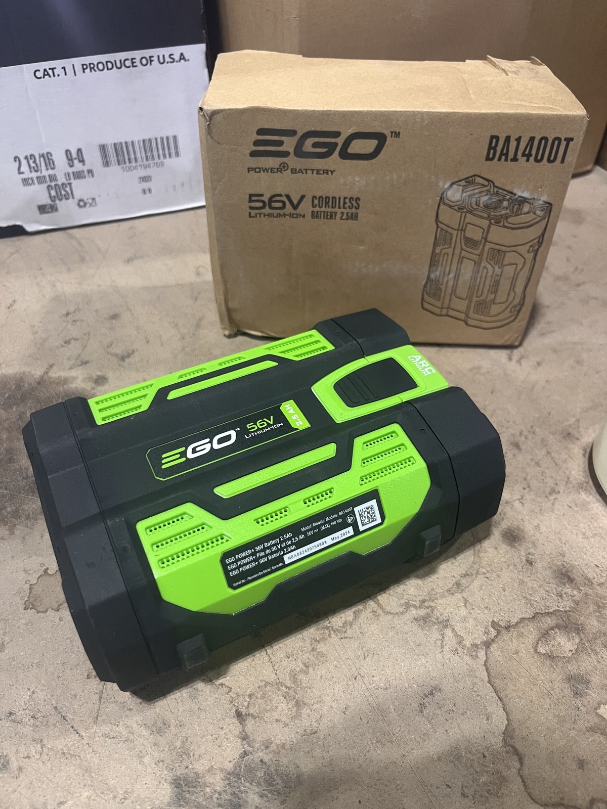 EGO POWER+ 56 -Volt, 2.5 Ah 1 -Pack Lithium Ion (Li-ion) Battery
