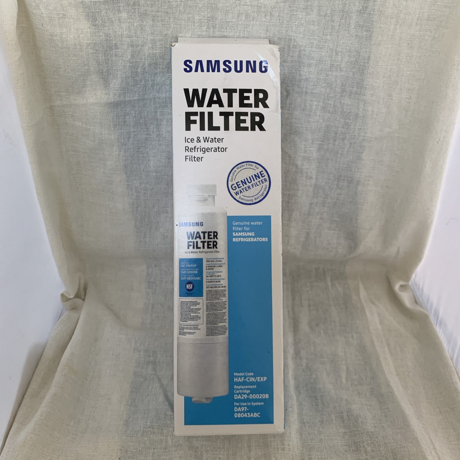 SAMSUNG Genuine Filter for Refrigerator Water and Ice, HAF-CIN/EXP, 1 Pack