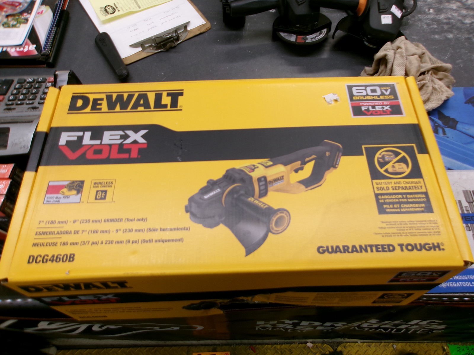 [NEW] (DCG460B) DEWALT 60V MAX* 7 “-9” Large Angle Grinder
