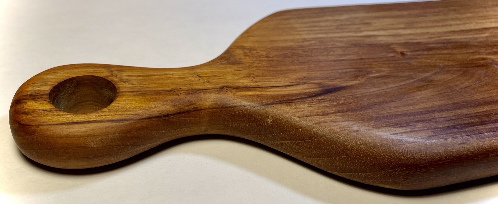 Teak Wood – One Piece Solid Teak Wood Board for Cutting, Serving, W/ Long Handle