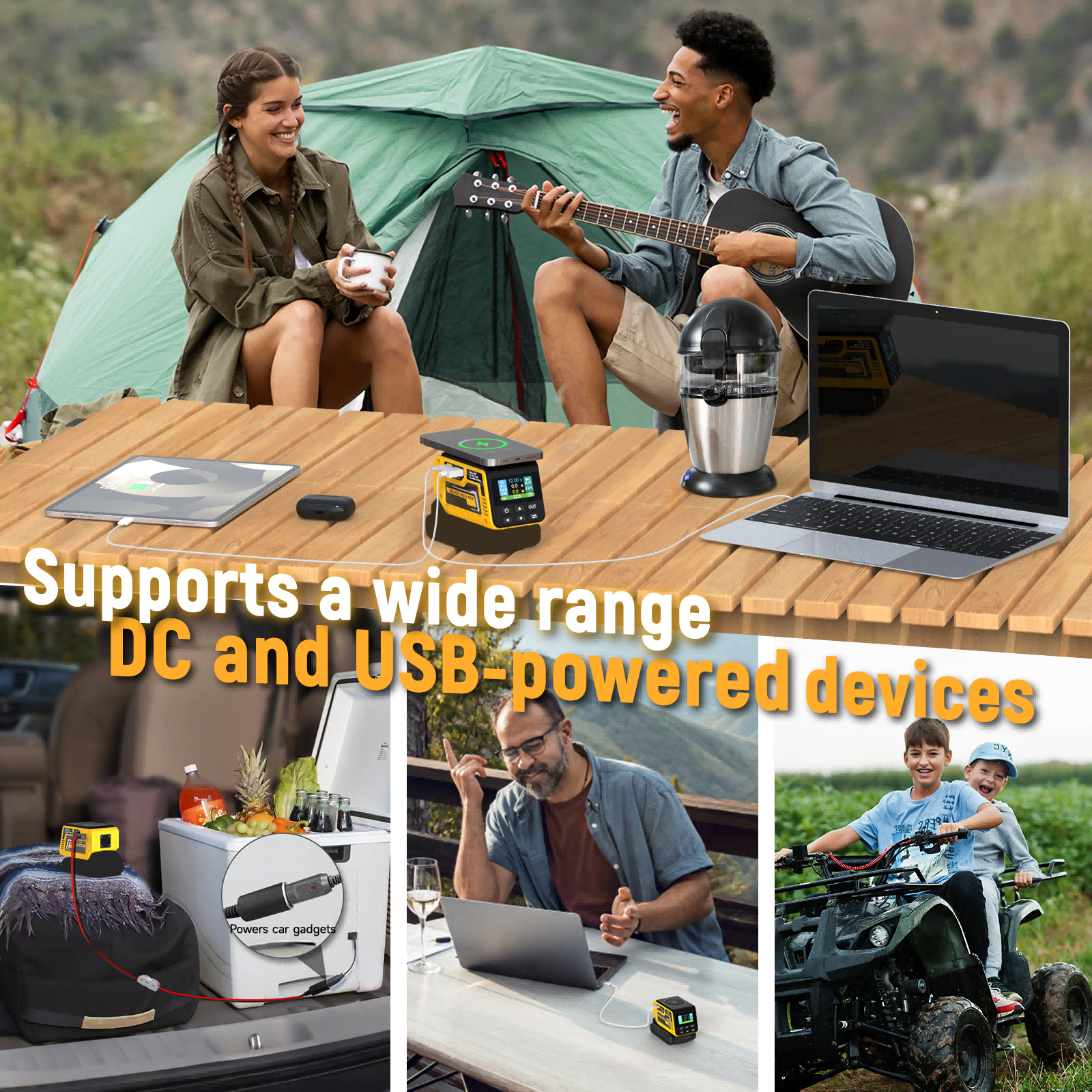 300W Adjustable Voltage Regulator Compatible with Dewalt 20V Battery, DC 2-30V