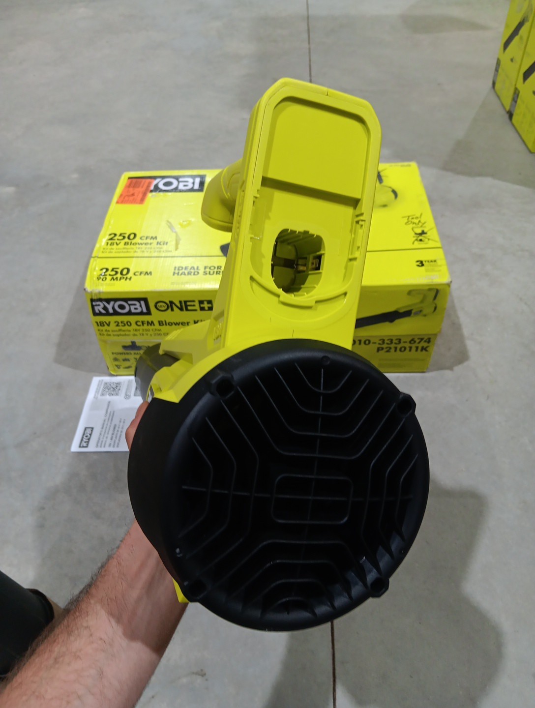 RYOBI 18V 90MPH 250CFM Cordless Battery Leaf Blower / Sweeper – Tool Only – New