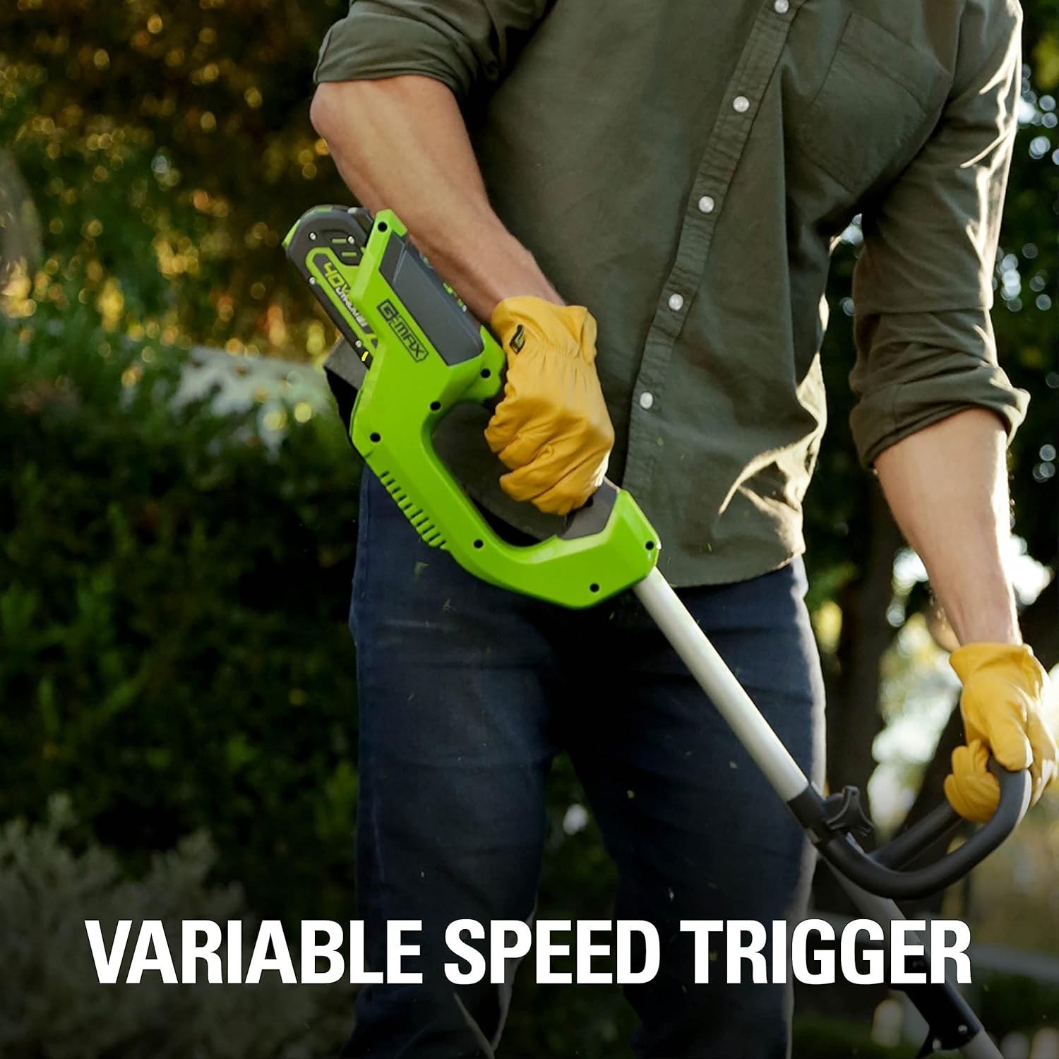 40V 12-Inch Cordless String Trimmer, Battery and Charger Not Included,