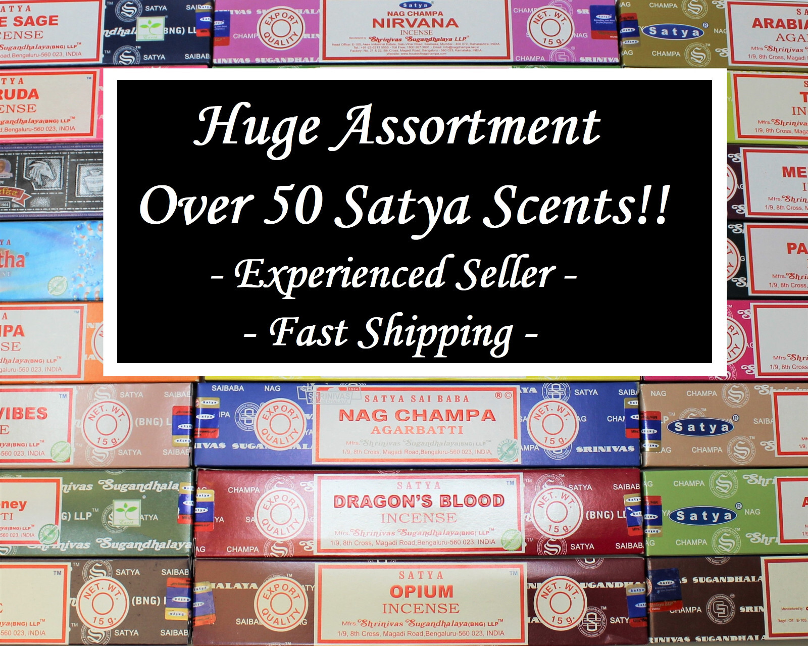 Satya Nag Champa Incense Sticks 15 gm: Mix & Match BUY 3 GET 3 FREE! (6 in Cart)