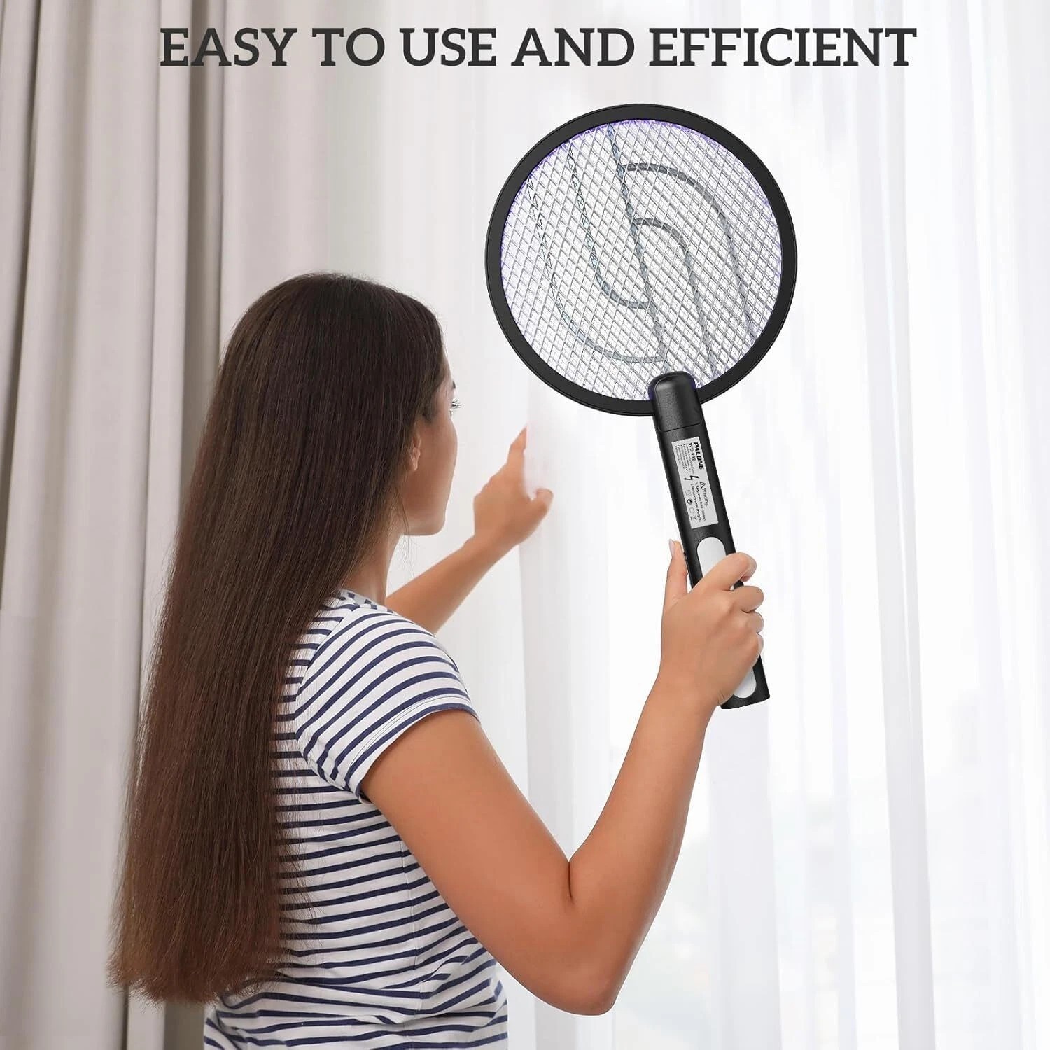 2Pack Electric Bug Zapper Fly Swatter Zap Mosquito Killer Pest Insect Racket USA