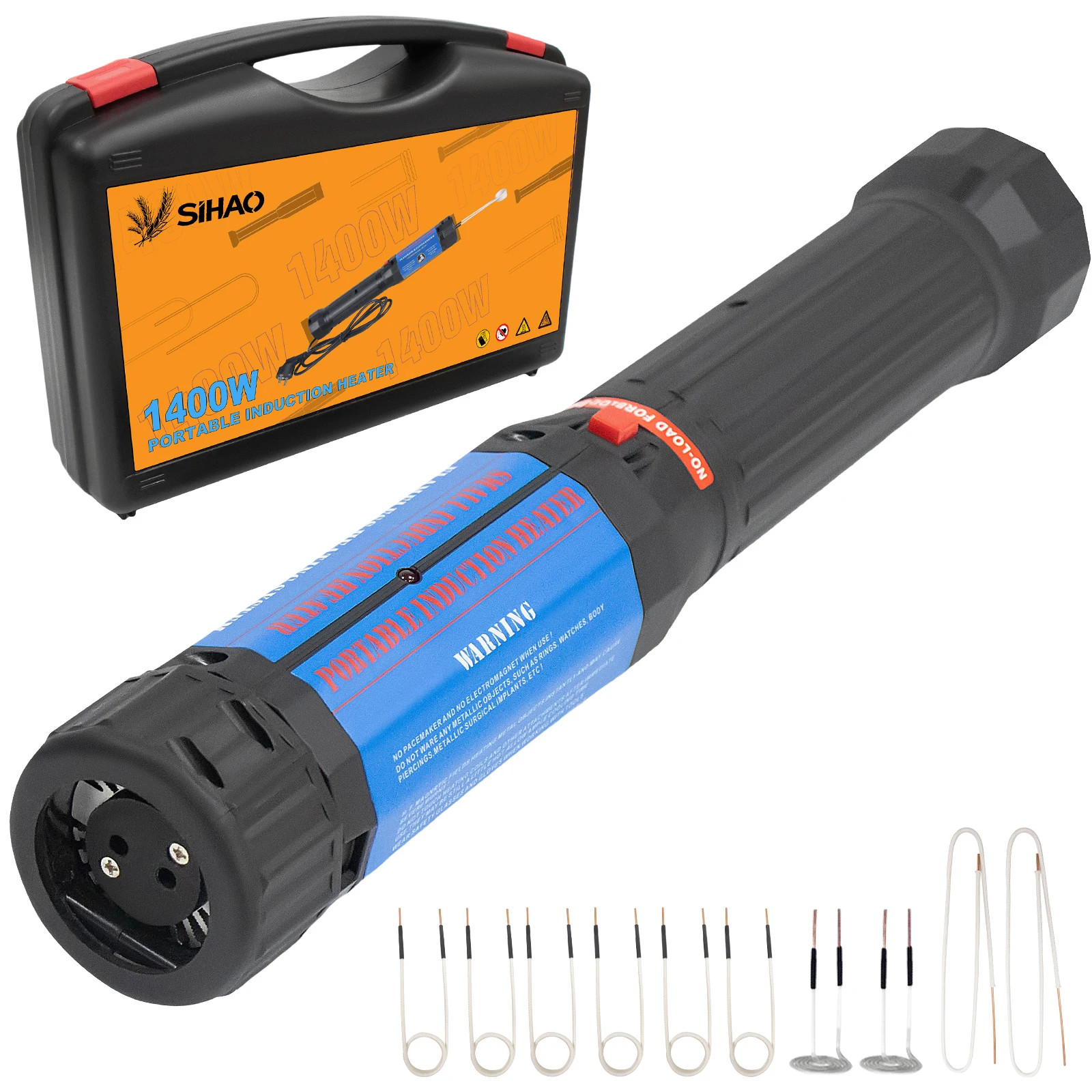 VEVOR 1400w Magnetic Induction Heater Kit Handheld Nut Buster Tool Rusty Screw