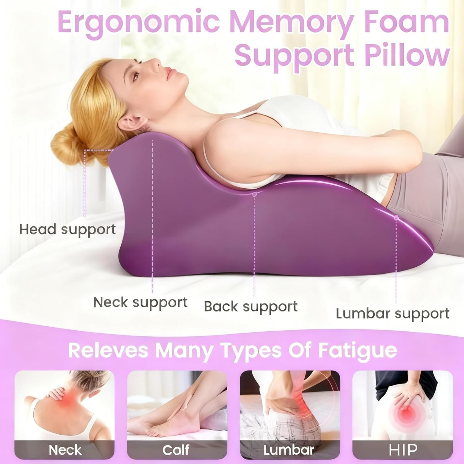 Sweet Spot Pillow, Chiro Monk Pillows for Couples, 27Â° Angle Perfect Positio…
