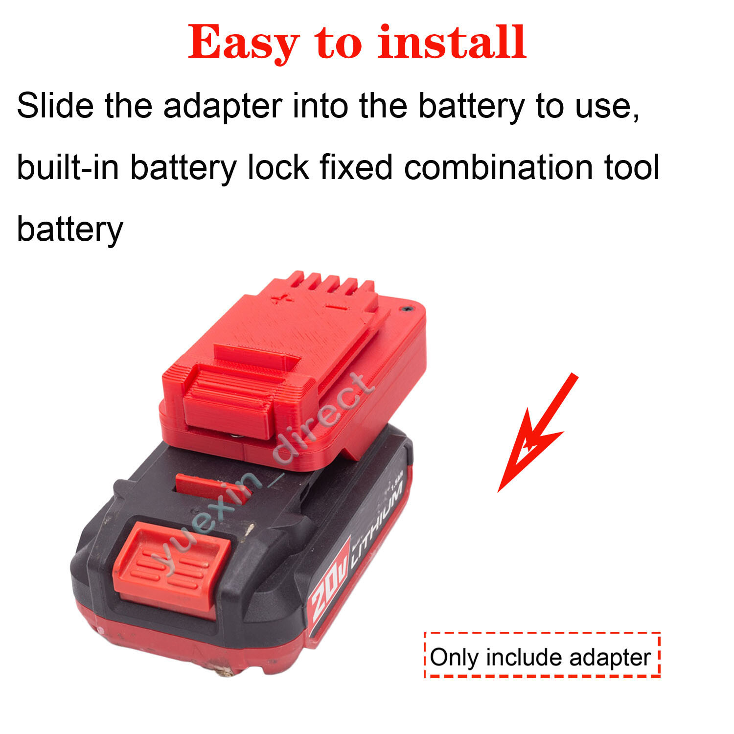 Battery Adapter For Bauer 20V Battery Convert to for Porter Cable 20V Tools