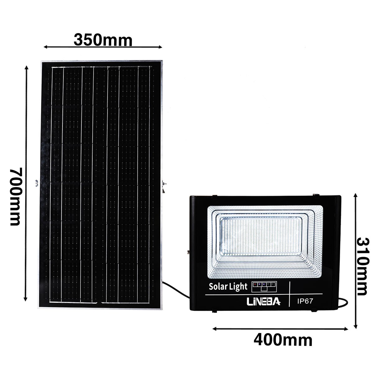 3000W 2000W Solar Lights Outdoor Security Flood Light Dusk to Dawn Solar Lamp