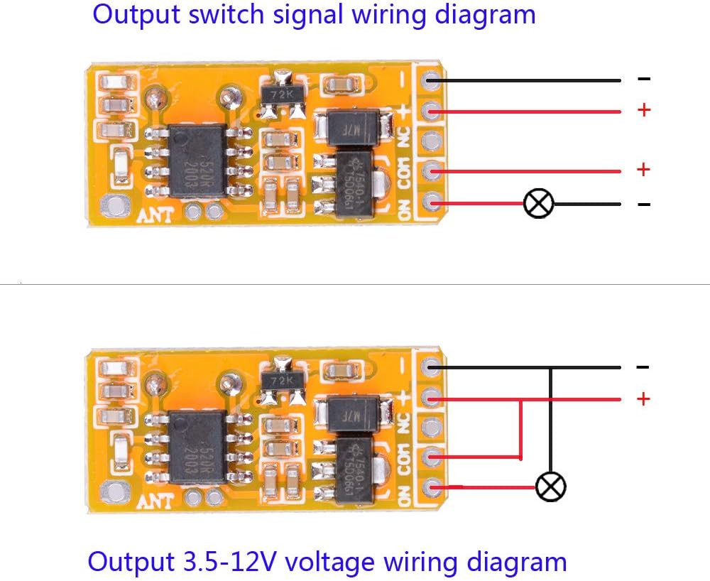 DC 3.7V – 12V 5V Mini Size Relay Remote Control Switch, 433Mhz Wireless RF Momen