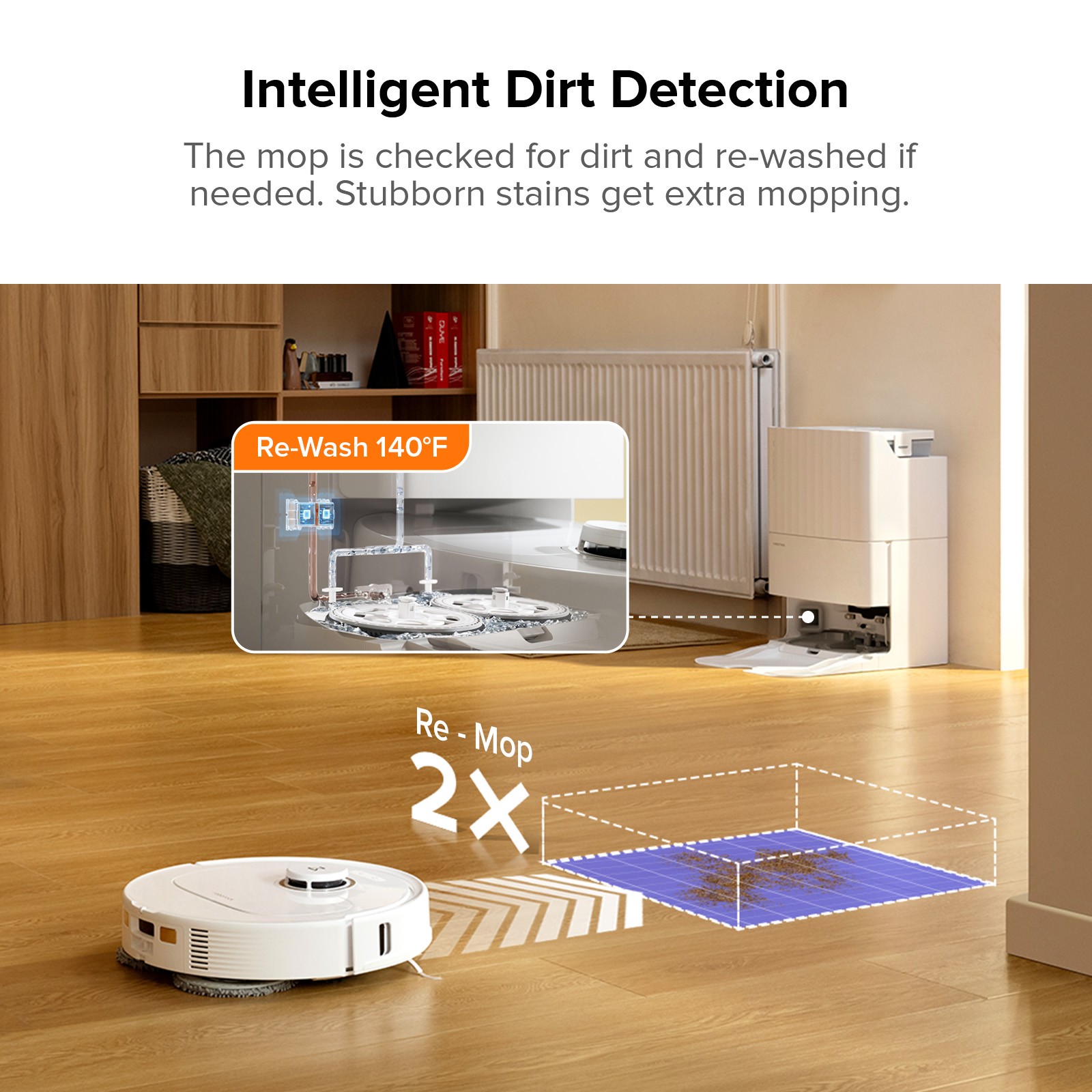 Roborock Qrevo Pro Robot Vacuum,7000Pa,Hot Water Mop Wahshing – Certified Refurb