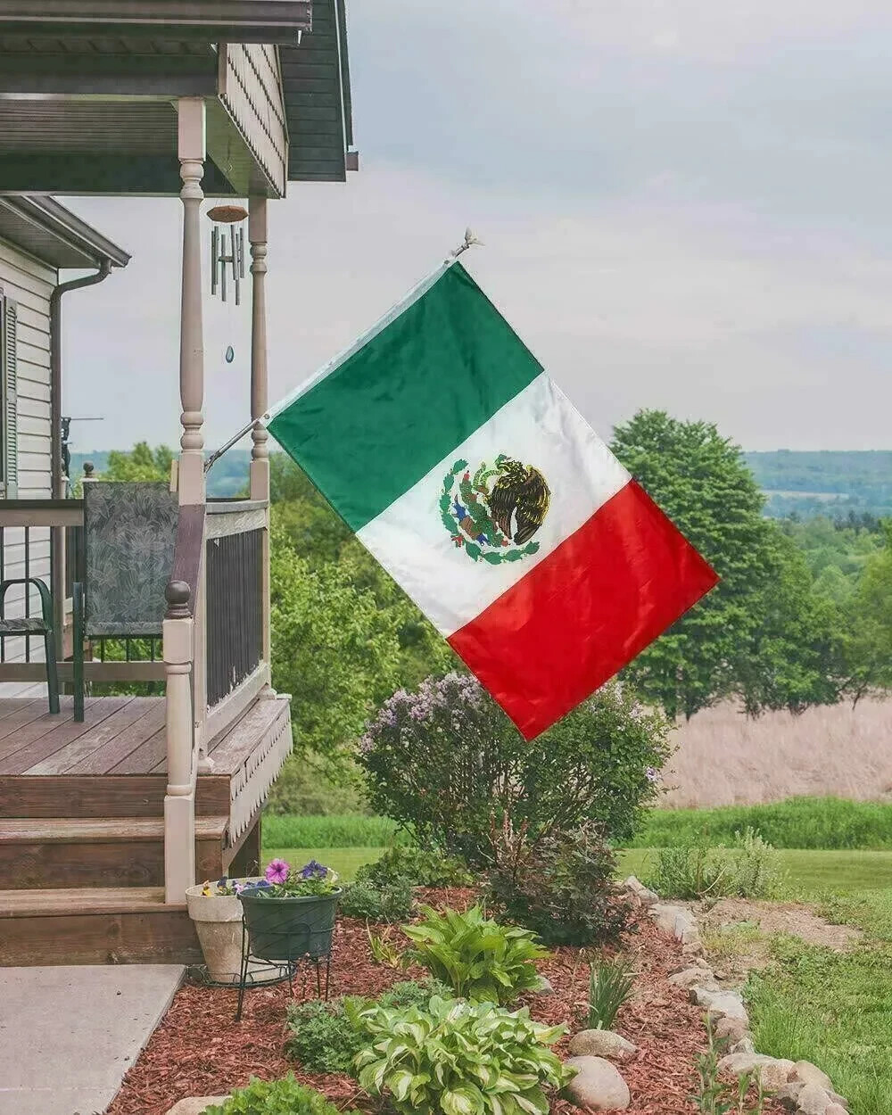 New 5’x8’ Polyester MEXICO FLAG Mexican Banner Pennant Bandera Indoor Outdoor