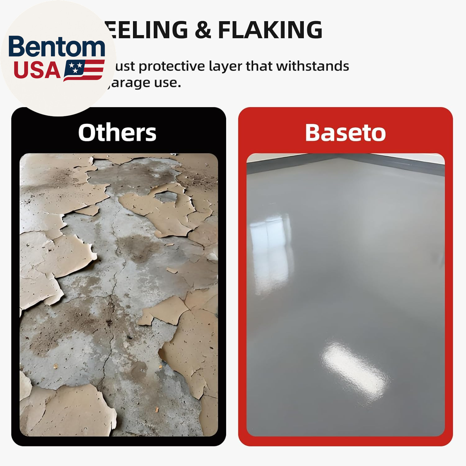 Garage Floor Epoxy Kit, Epoxy Floor Paint with Tools, Epoxy Coating for Concrete