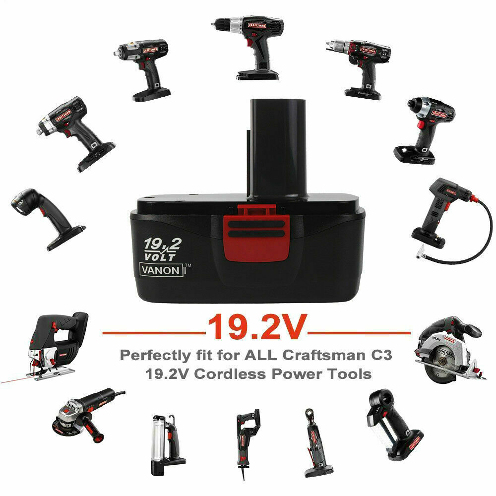 2Pack 19.2 Volt For Craftsman Battery C3 DieHard 130279005 11376 130279003 11375