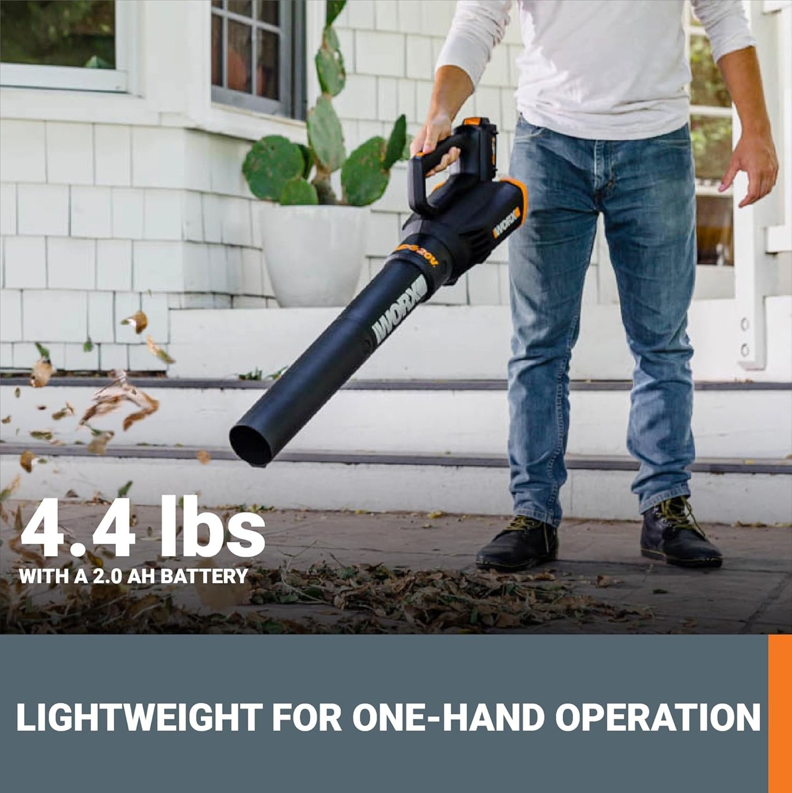 WG547 Worx 20V PowerShare 2-Speed Cordless Turbine Leaf Blower