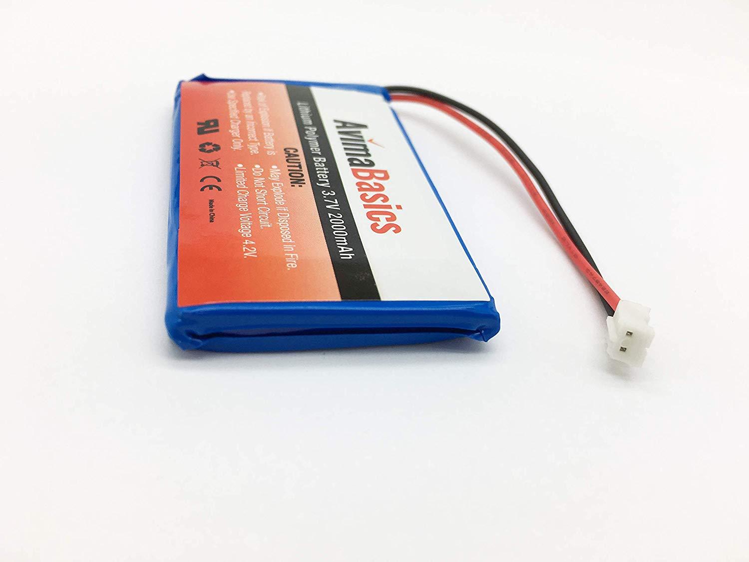Premium Rechargeable Battery – AvimaBasics – Lithium Ion Battery 3.7v 2000mAh