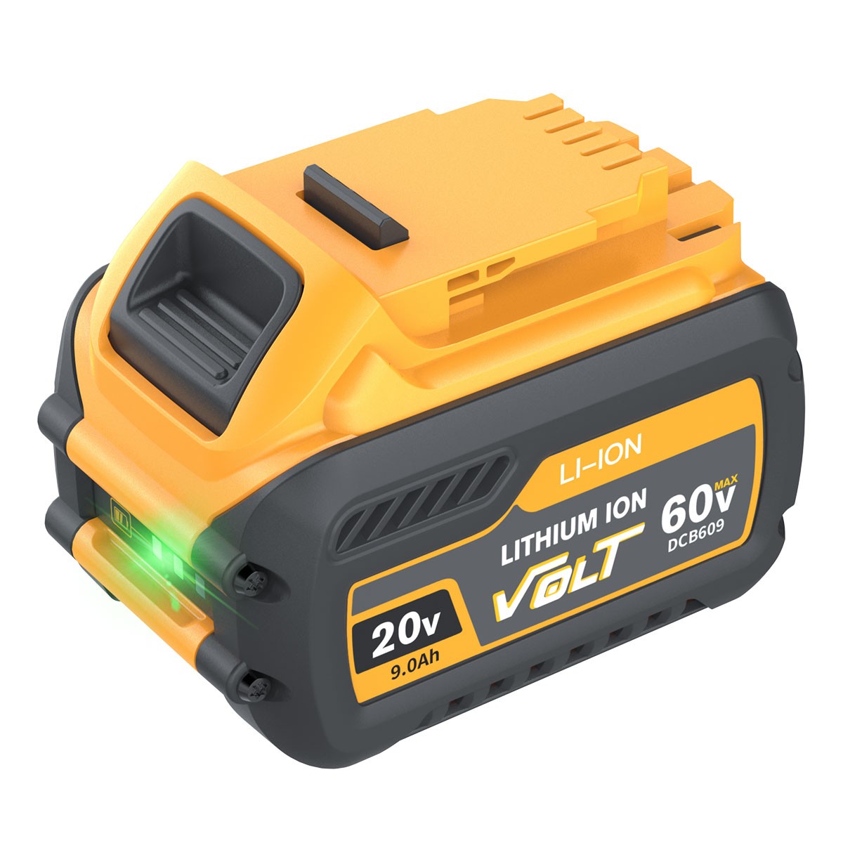 2 Pack 9.0Ah for DEWALT 20V/60V FLEX VOLT Lithium-Ion Battery DCB609 DCB612 NEW
