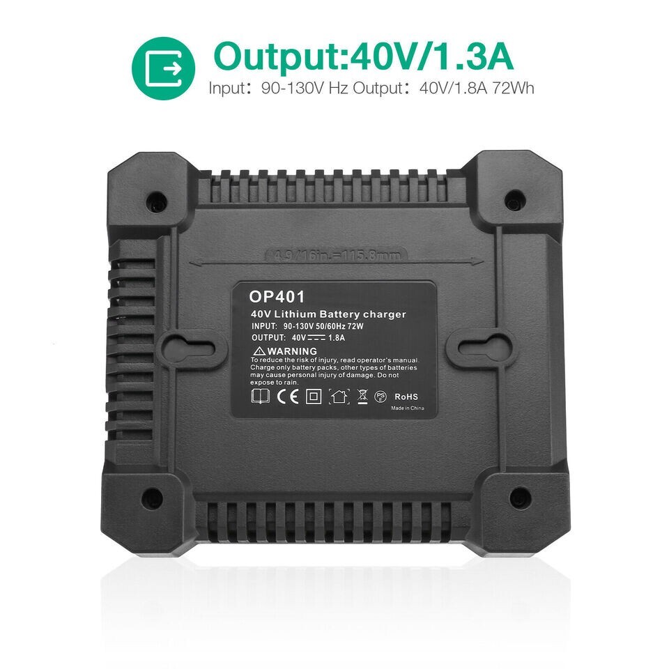 Replacement for Ryobi OP401 40Volt Lithium-Ion Rapid Battery Charger OP4015 NEW