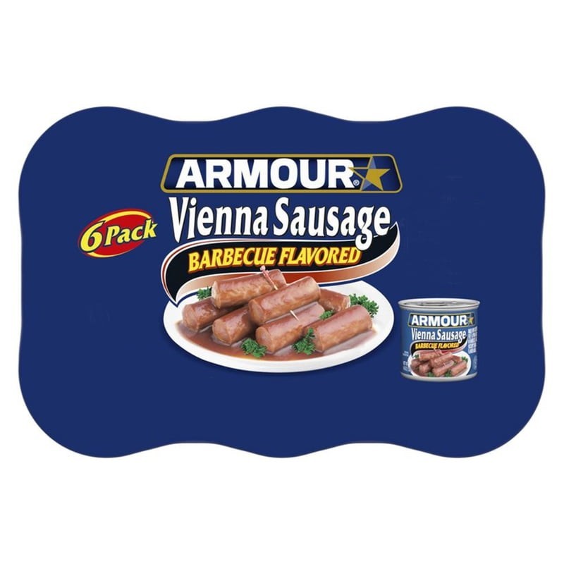 Armour Star Vienna Sausage, Smoked, Canned Sausage, 4.6 Ounce (Pack of 6)