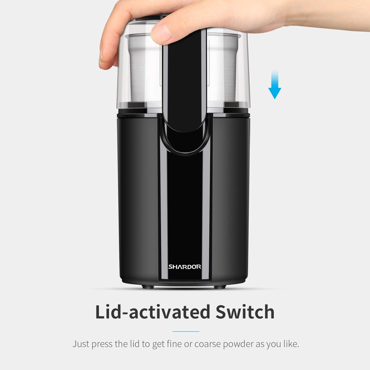 Electric Blade Coffee Grinder Beans Spices & Herbs Grinder Push-Button Control