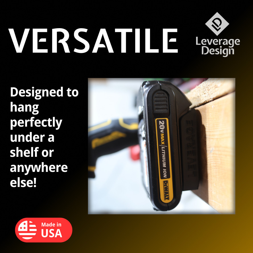 6 / 6 Combo Pack DeWALT 20V 60V Tool & Battery Mounts/Hangers/Holder – BEST FIT!