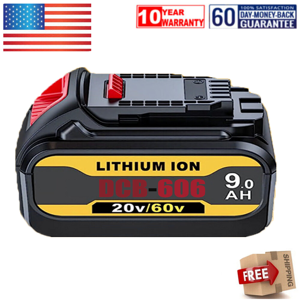 For DEWALT DCB609 20V/60V MAX FLEXVOLT 9AH Li-Ion Battery DCB612 DCB606 60VOLT