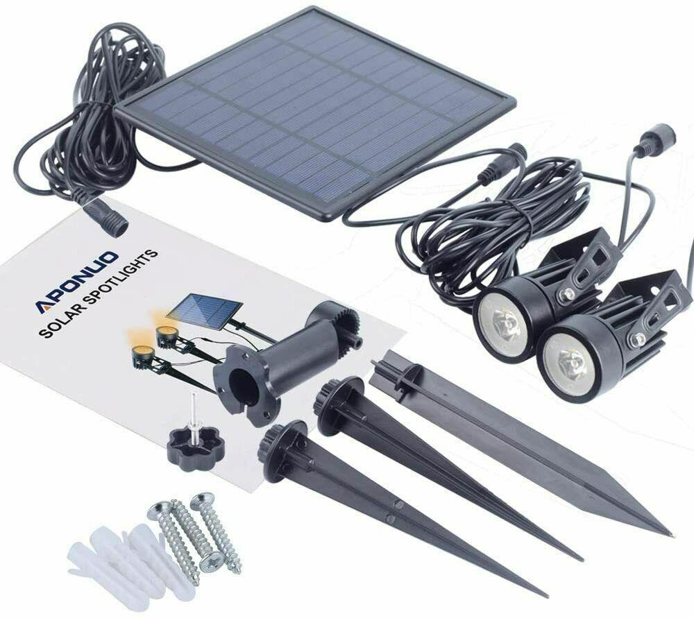 T-SUN Solar LED Spot Lights Wall Light Garden Light Outdoor Waterproof Yard Lamp