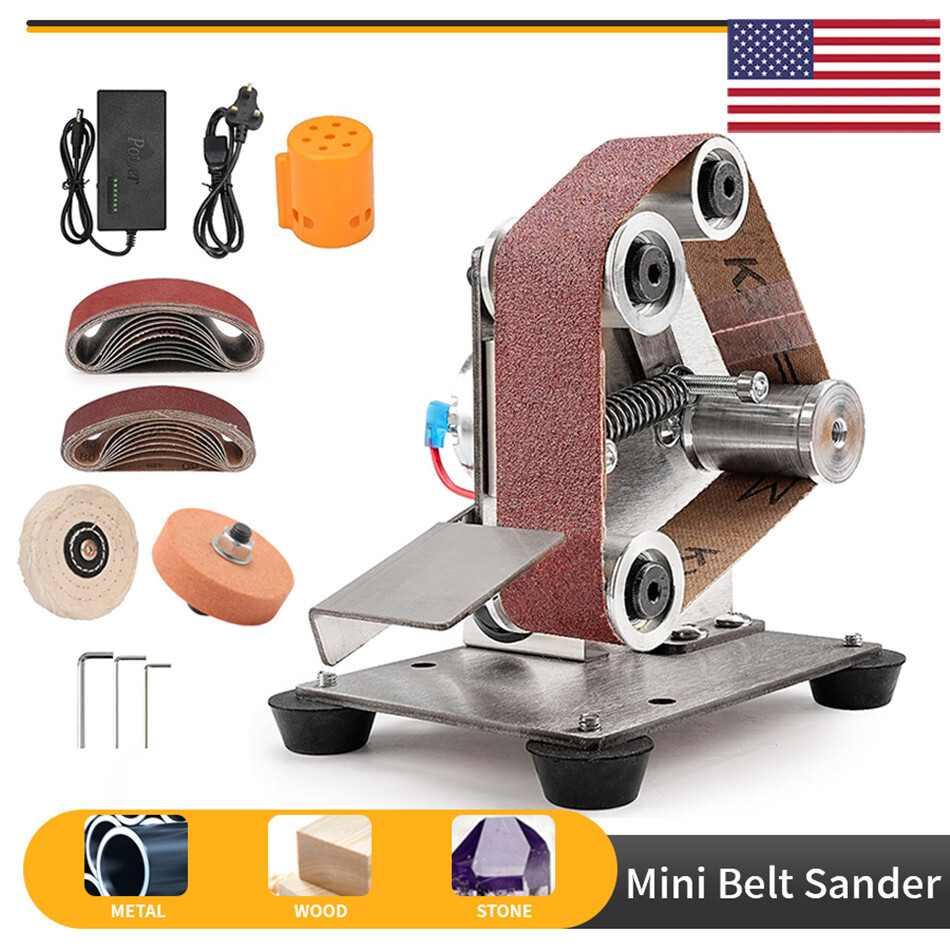 Mini Belt Sander Electric Grinder Polishing Grinding Knife DIY Sharpener Machine