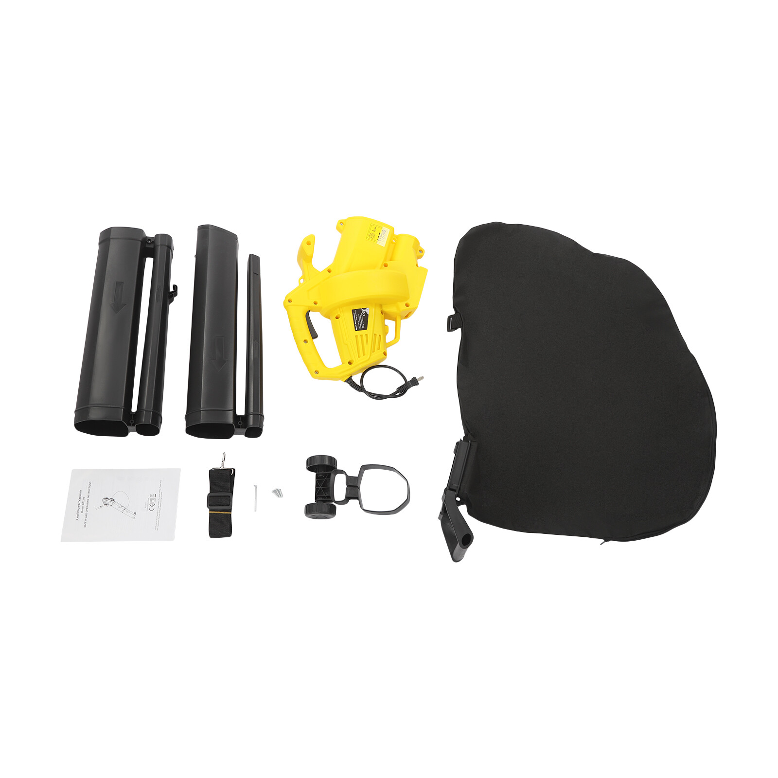 3-in-1 Electric Leaf Blower Vacuum Combo 466CFM Yard Leaf Blower w/35L Bag 110V