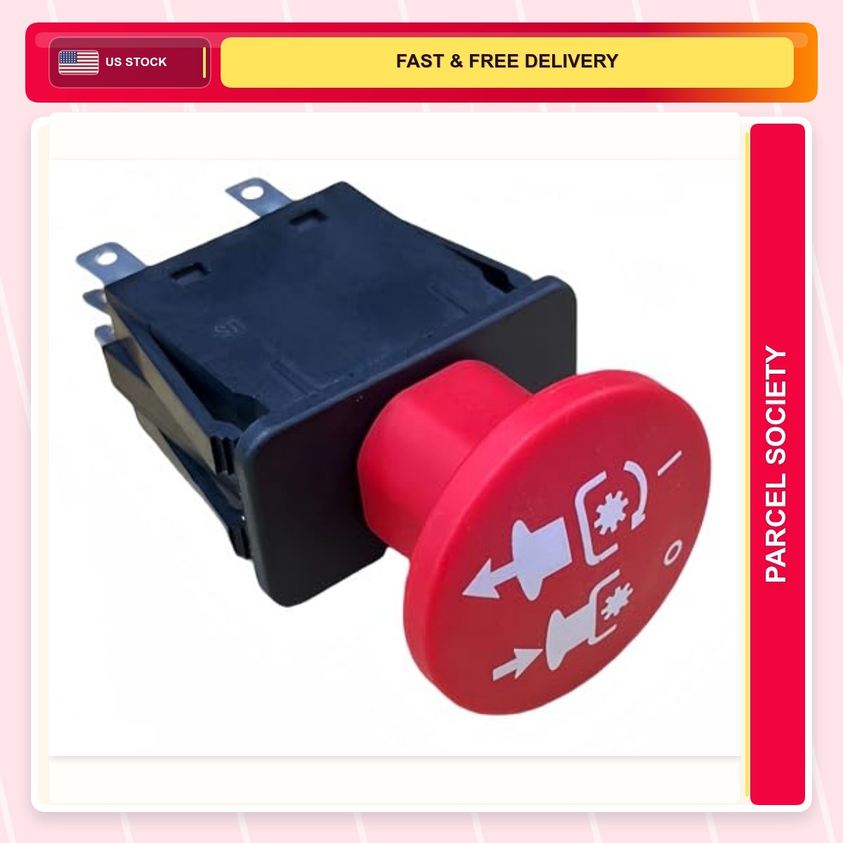 Pto Switch 2-way Blade Brass Mower Normally Open Red 1.0 Count Home Household