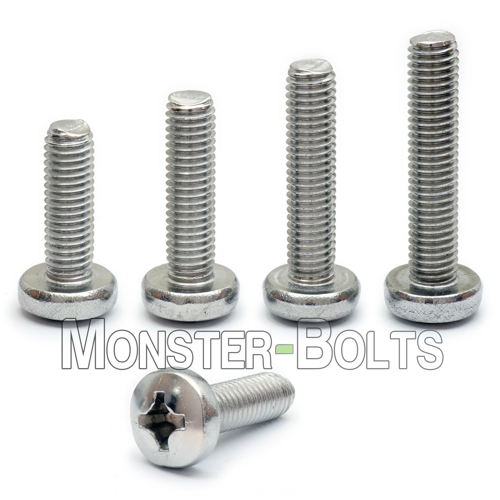 #8-32 – Phillips Pan Head Machine Screws, 18-8 A2 Stainless Steel SAE Coarse US