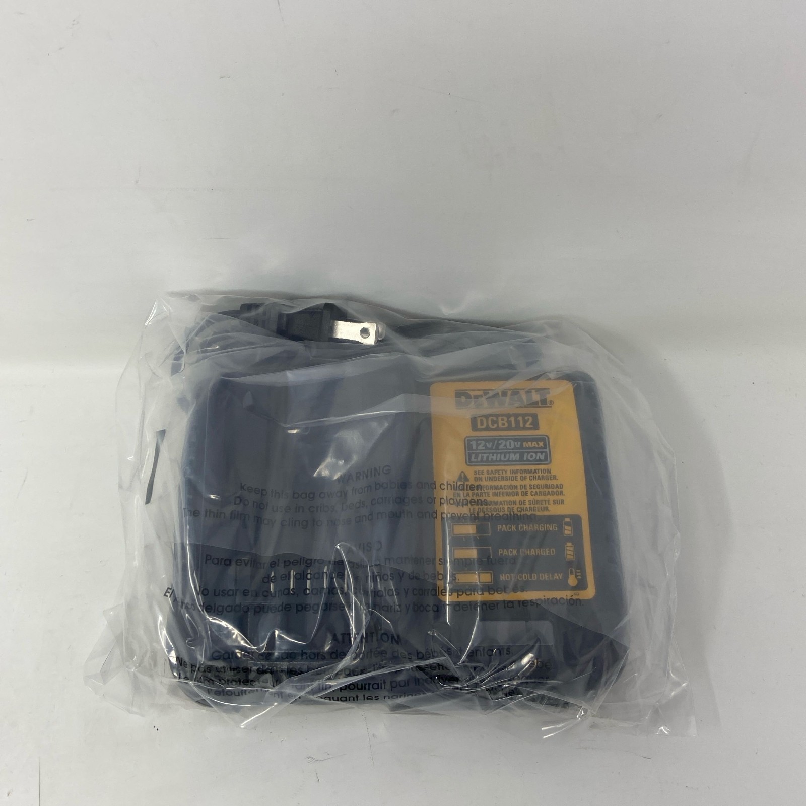 DEWALT DCB1104 12V/20V MAX 4A Battery Charger – Black/Yellow