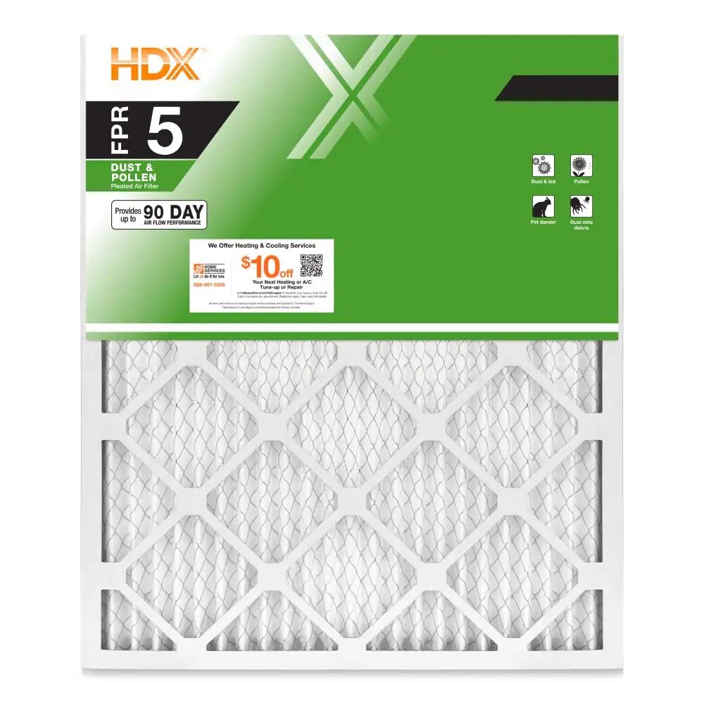 1 PACK or 3 PACK – Air Filter Standard Pleated FPR 5 Dust Filters Furnace AC