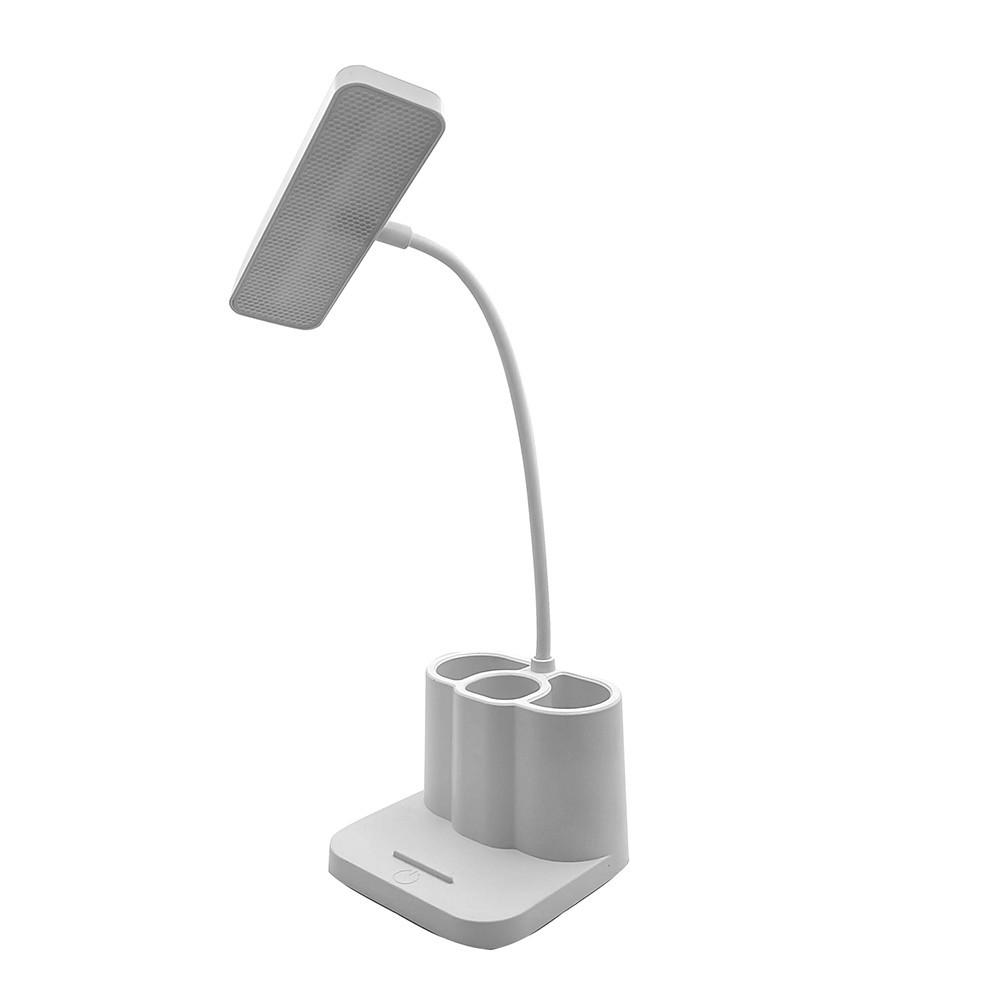 USB Rechargeable LED Desk Lamp Table Light with Pen Holder for Home Office Study