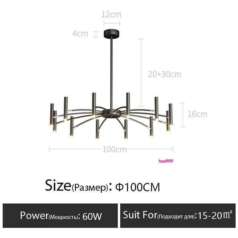 New Modern Led Chandelier for Home For Living Room Hanging Pendant Lamps