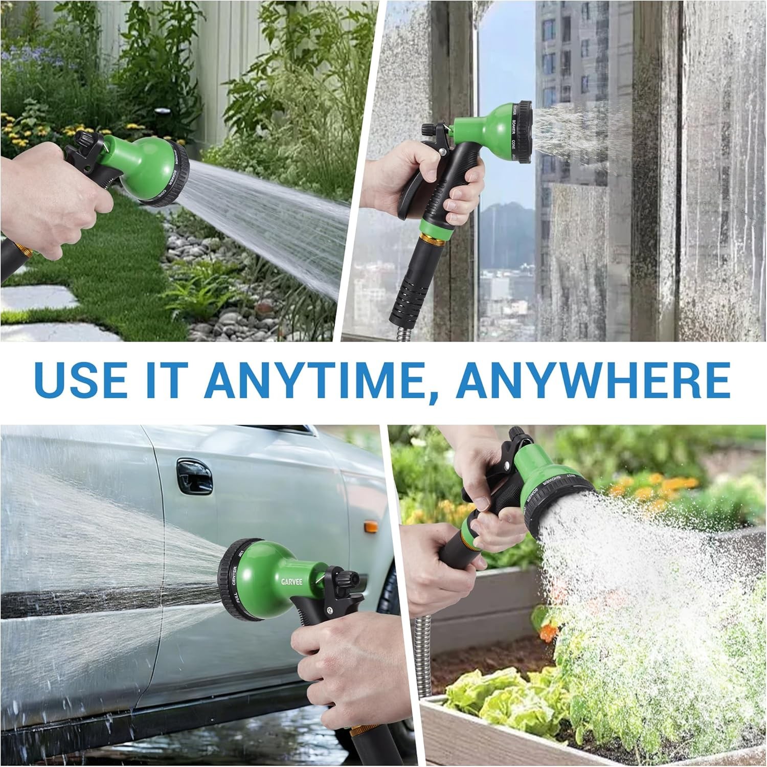 Stainless Steel Garden Water Hose Pipe Flexible Lightweight 25/50/75/100/150FT