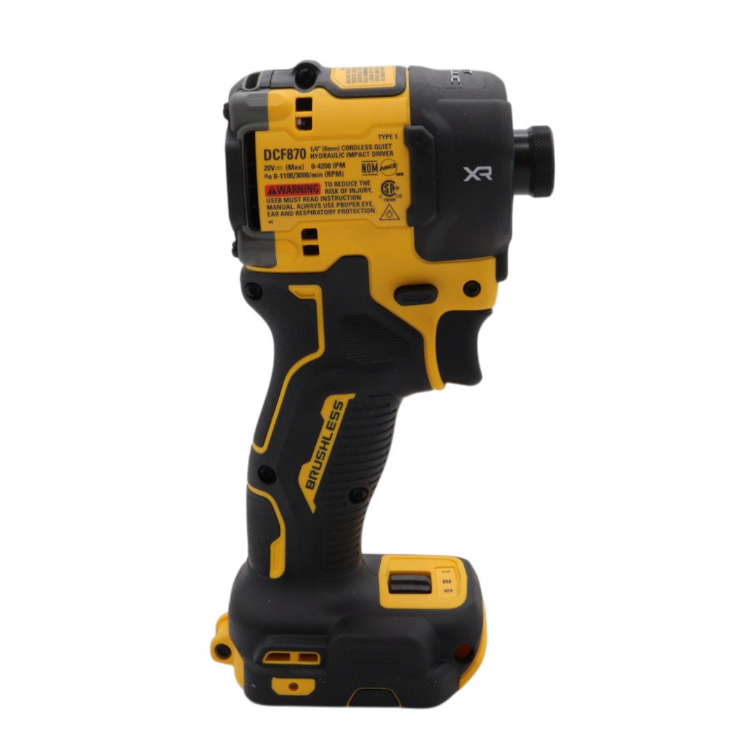 DeWalt DCF870B 20V Hydraulic Cordless 1/4″ Impact Driver, 500 in-lb (Tool-Only)