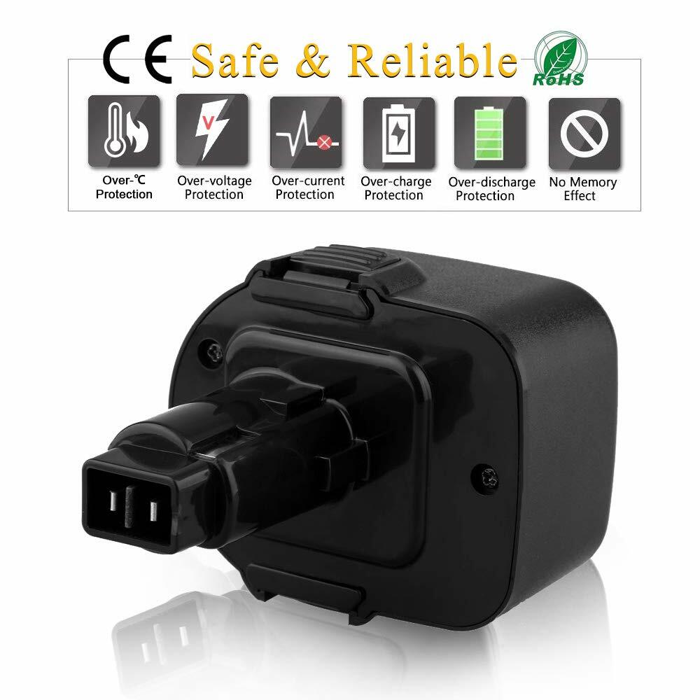 2Pack DC9071 DW9071 12V Battery Drill For DEWALT DW9072 DW953 DW965 DE9075 2.5Ah