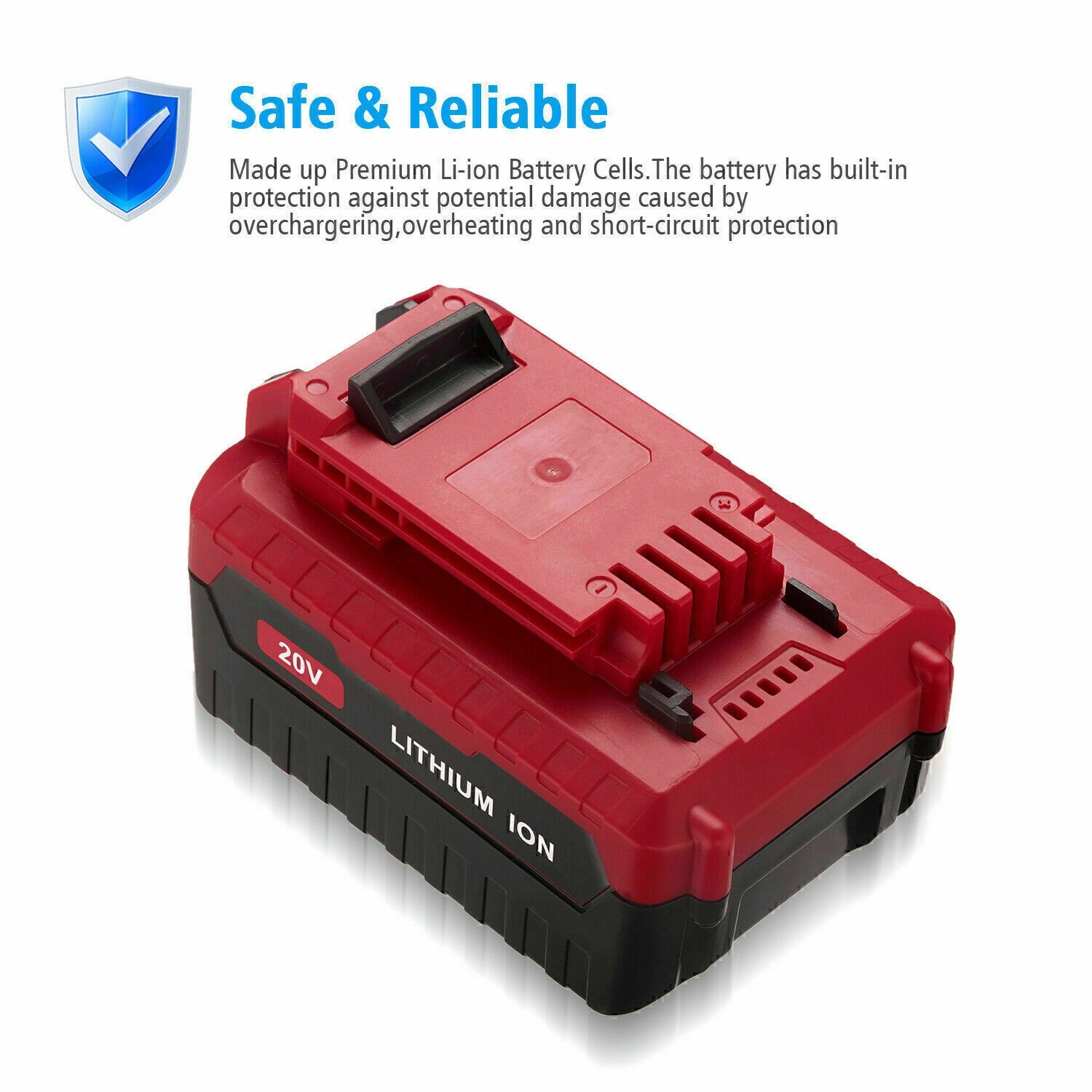 2Pack 8.0Ah 20Volt For Porter Cable Battery 20V MAX Lithium Ion PCC680L PCC685L