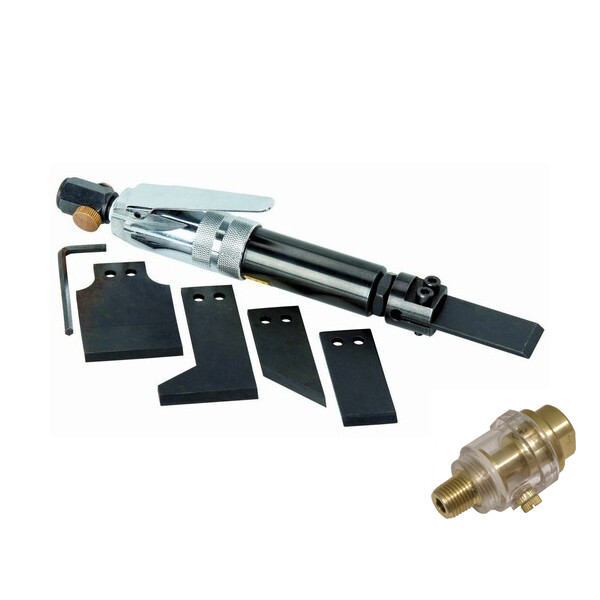 Pneumatic New Air Scraper Tool Kit with 4 Blades and Oiler