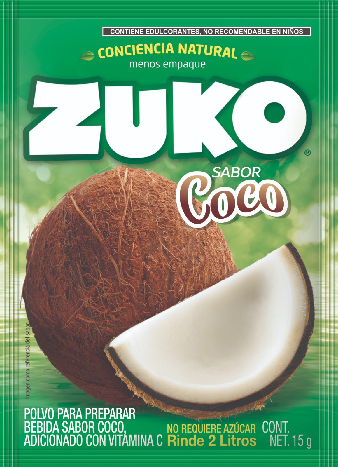 ZUKO Many Flavors No Sugar Needed Makes 2 Liters Of Drink Mix 15g/11gFrom Mexico