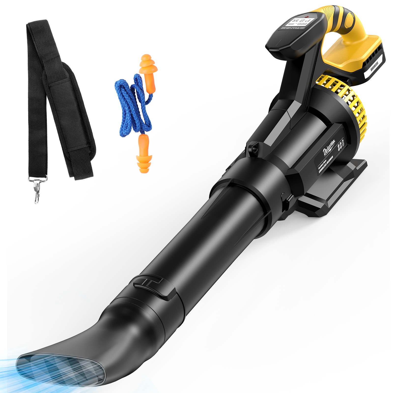 Cordless Electric Leaf Blower For Dewalt 20V Battery 710CFM 180MPH LCD Display