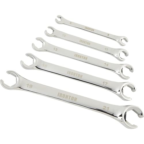Ironton 5-Pc. Metric Flare Nut Wrench Set, Model# E-2104