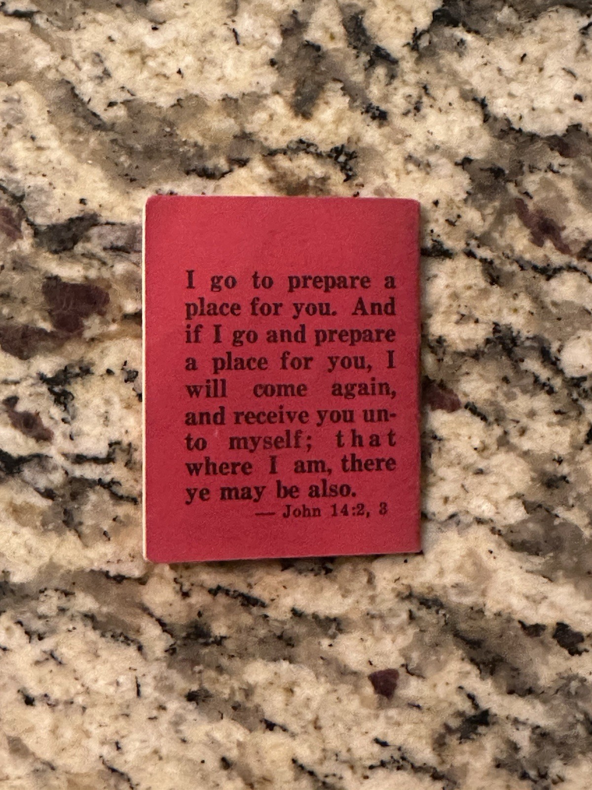 Mini Personal Bible Verses Book, 2.5 in, Red Vintage, R.W. Fair Foundation
