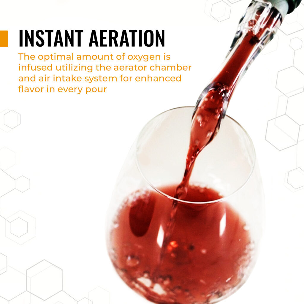 Cork Genius Bottle-Top Wine Aerator with Dripless Pour Spout – Easy to Clean