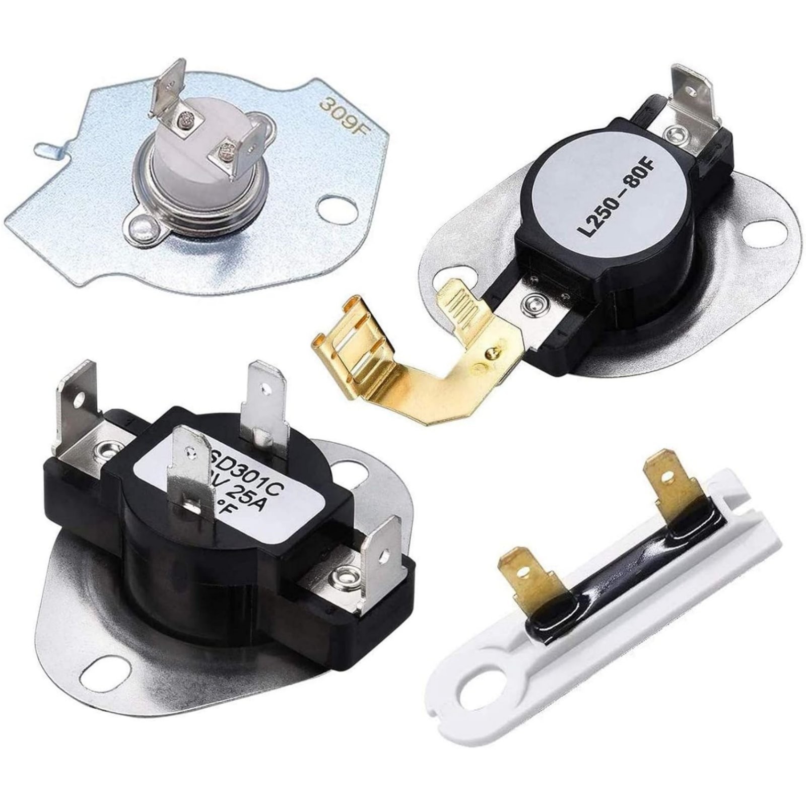 OEM 3977393 Dryer Thermostat Kit For Crosley Direct Fit With 1 PC One Time Fuse