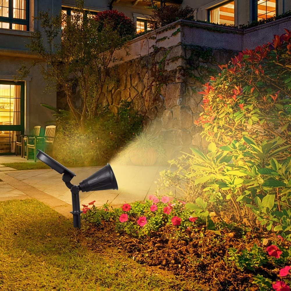 T-SUN 7 LED Solar Spotlights Super Bright Outdoor Security Garden Landscape Lamp