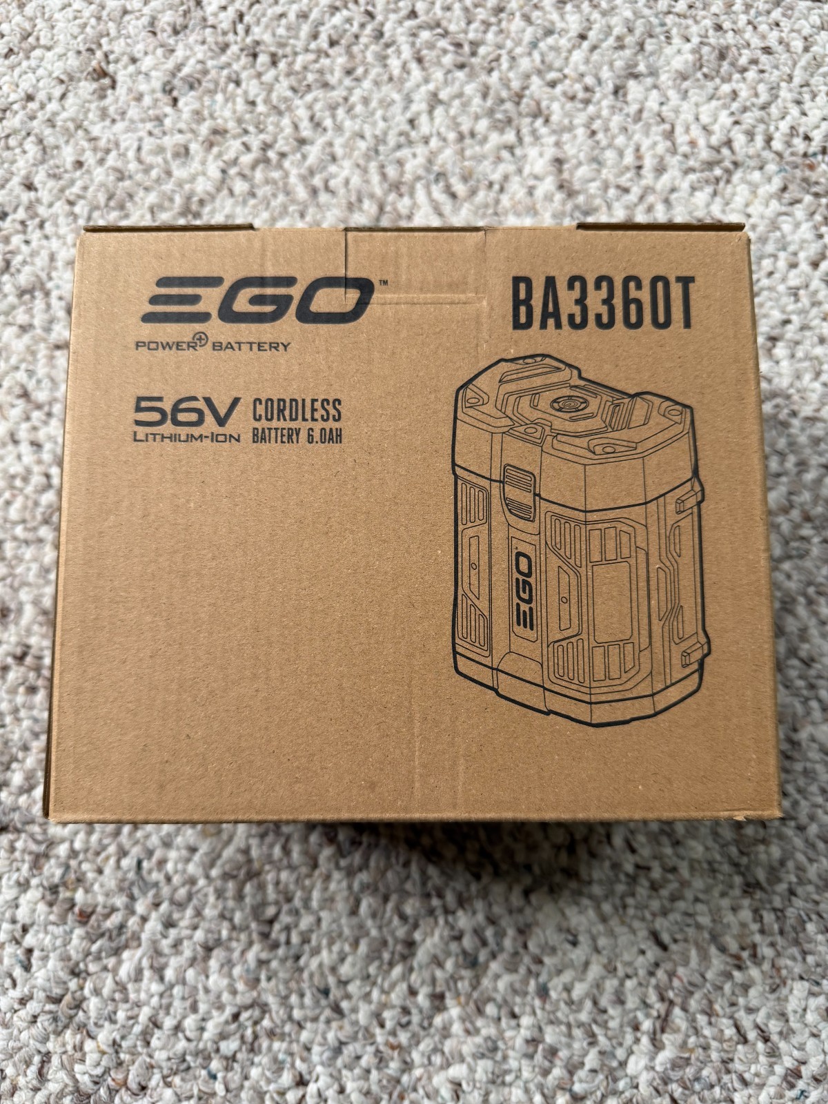 BRAND NEW Genuine EGO Power+ Battery 56V, 6.0Ah – BA3360T Authentic OEM NIB