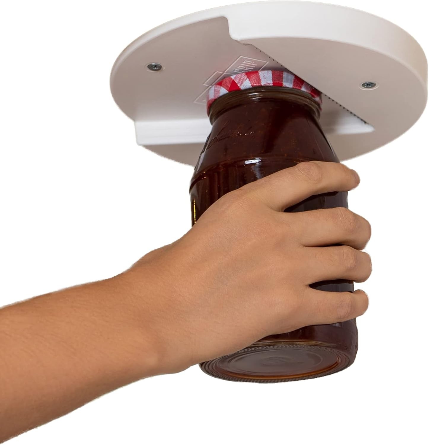 Jar Opener for Weak Hands Seniors w/ Arthritis Under Cabinet Lid Opener